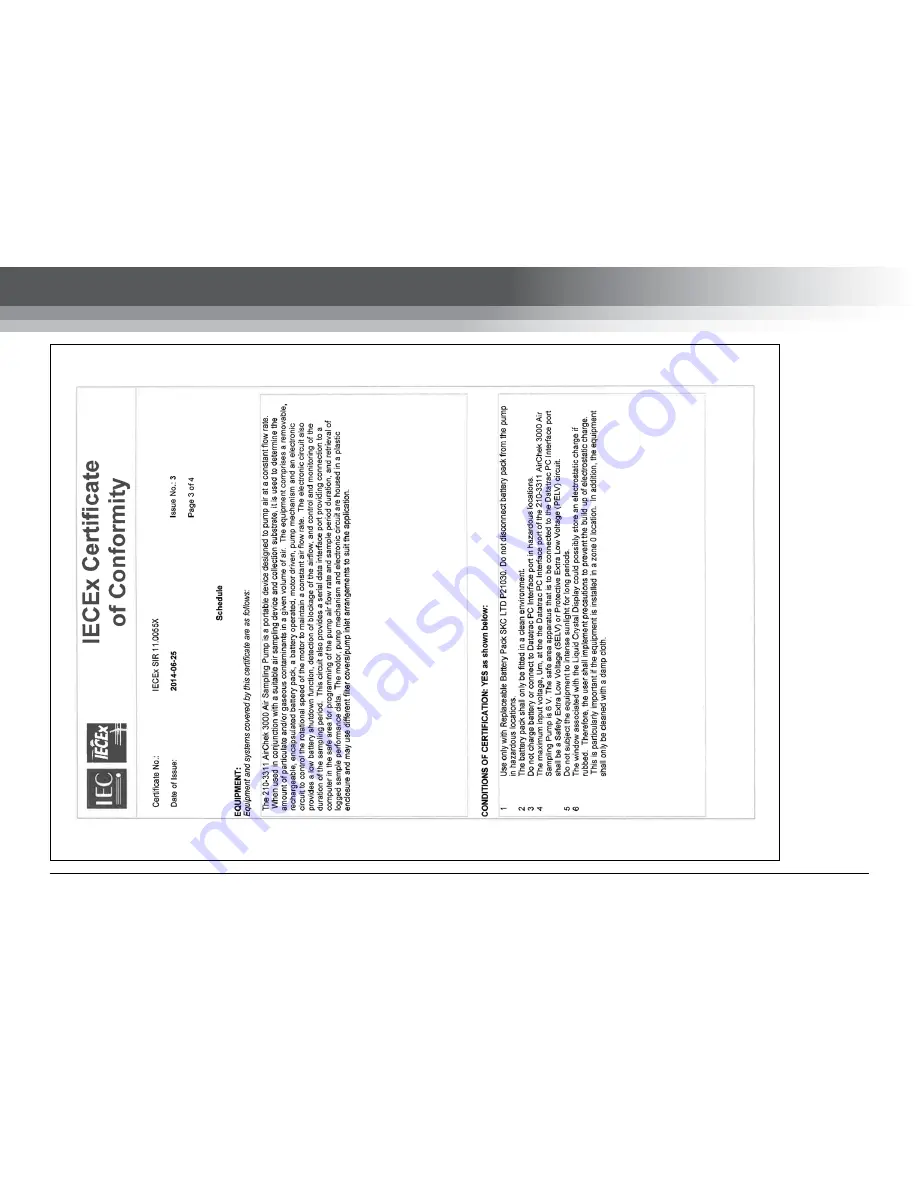 SKC AirChek 3000 Operating Instructions Manual Download Page 62