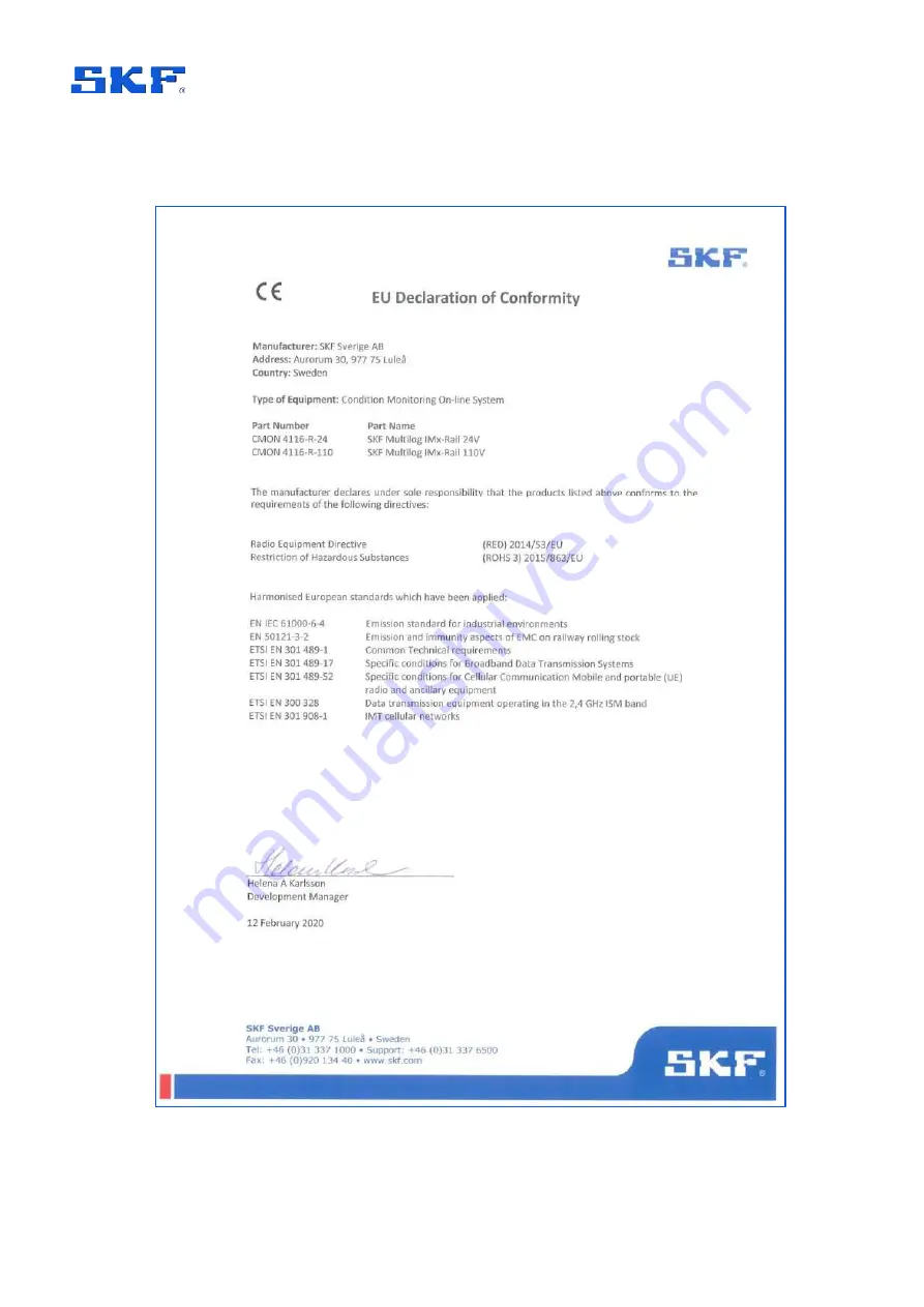 SKF 15V-090-00082-100 User Manual Download Page 18