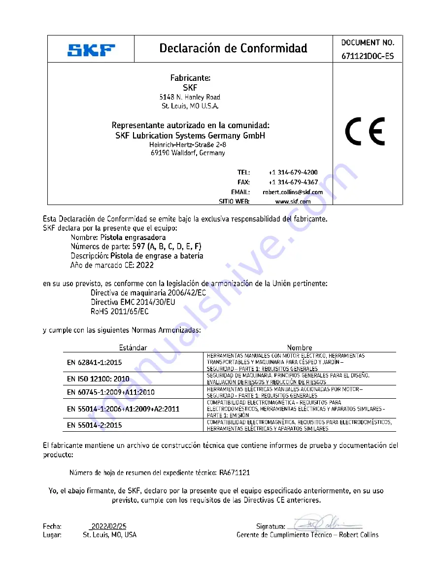 SKF ALEMITE 597 Series Service Manual Download Page 59