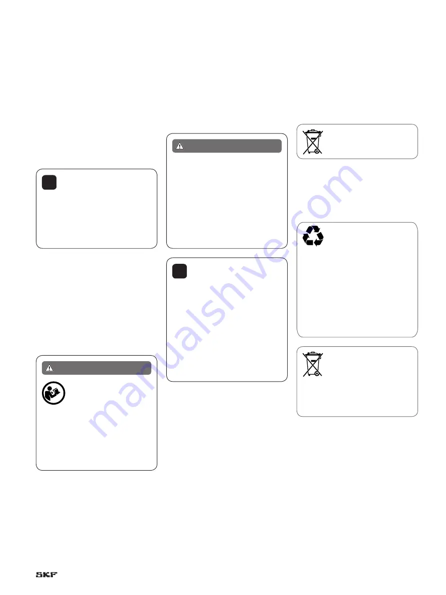 SKF TLGB 20 Instructions For Use Manual Download Page 134