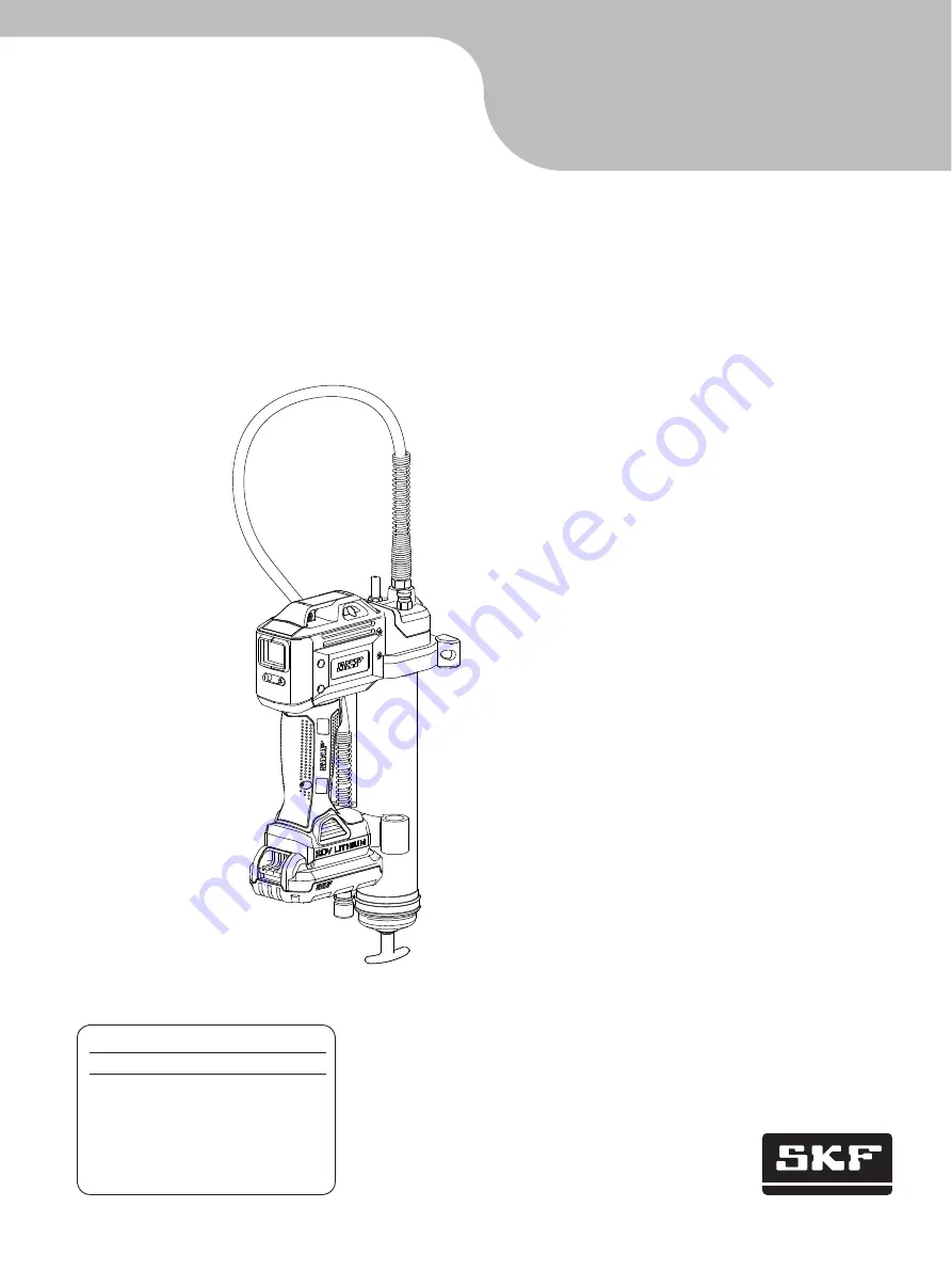 SKF TLGB 20 Instructions For Use Manual Download Page 178