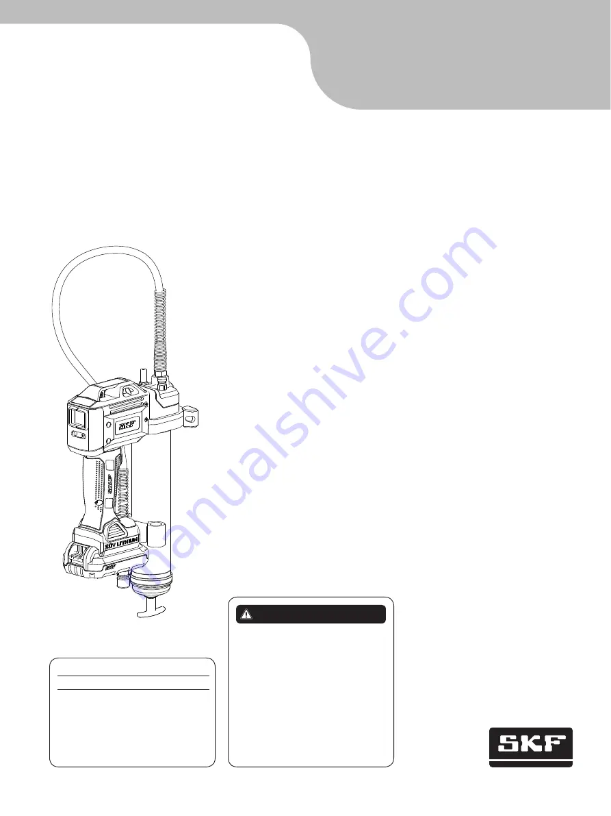 SKF TLGB 20 Instructions For Use Manual Download Page 322