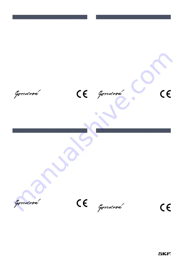 SKF TMHC 110E Instructions For Use Manual Download Page 18