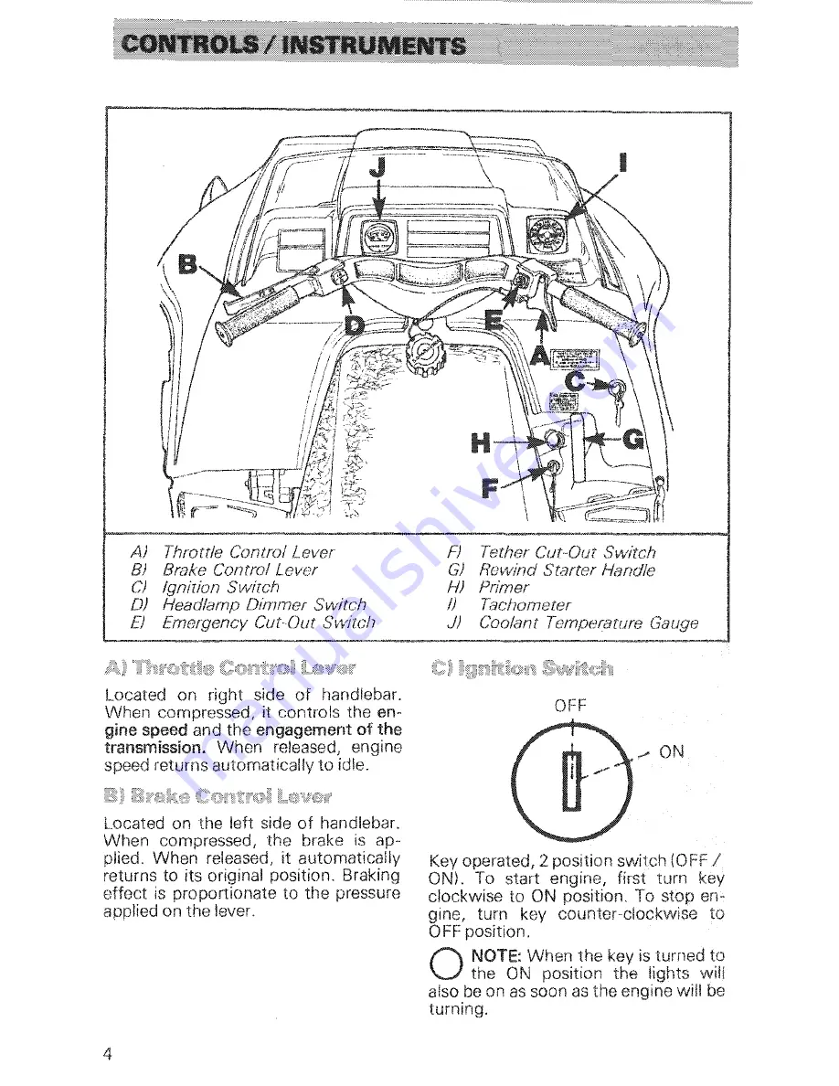 Ski-Doo 1979 Blizzard 7500 Plus Operator'S Manual Download Page 8