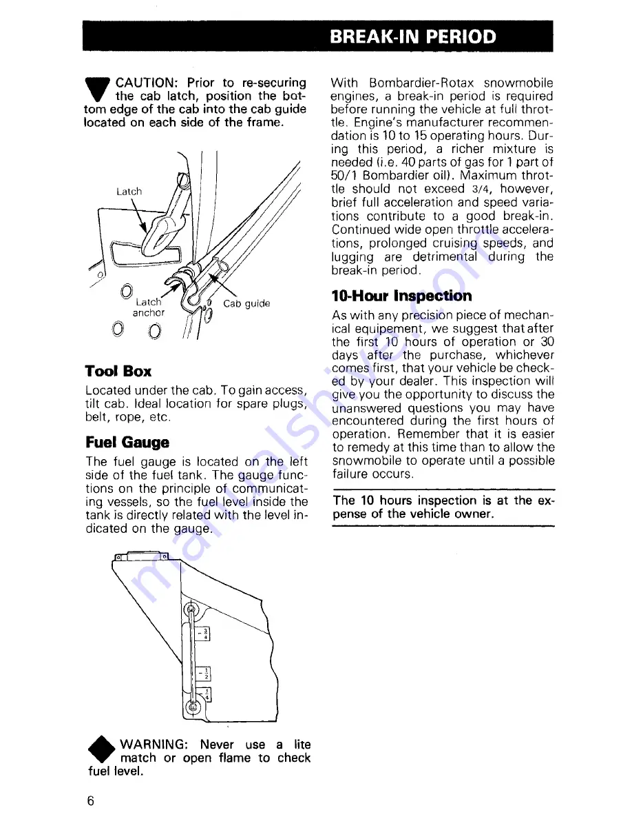 Ski-Doo 1980 Everest 500 Operator'S Manual Download Page 8