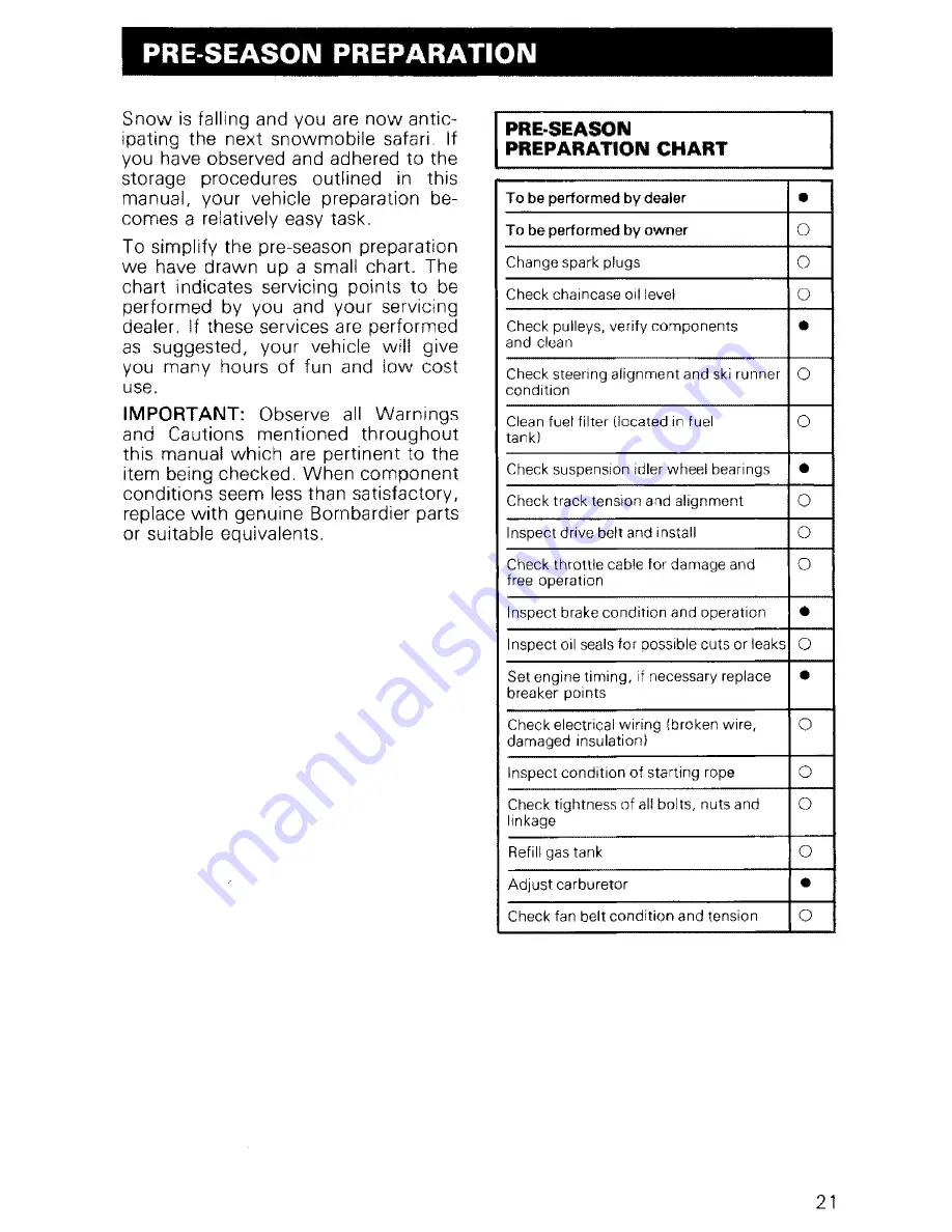 Ski-Doo 1980 Everest 500 Operator'S Manual Download Page 23