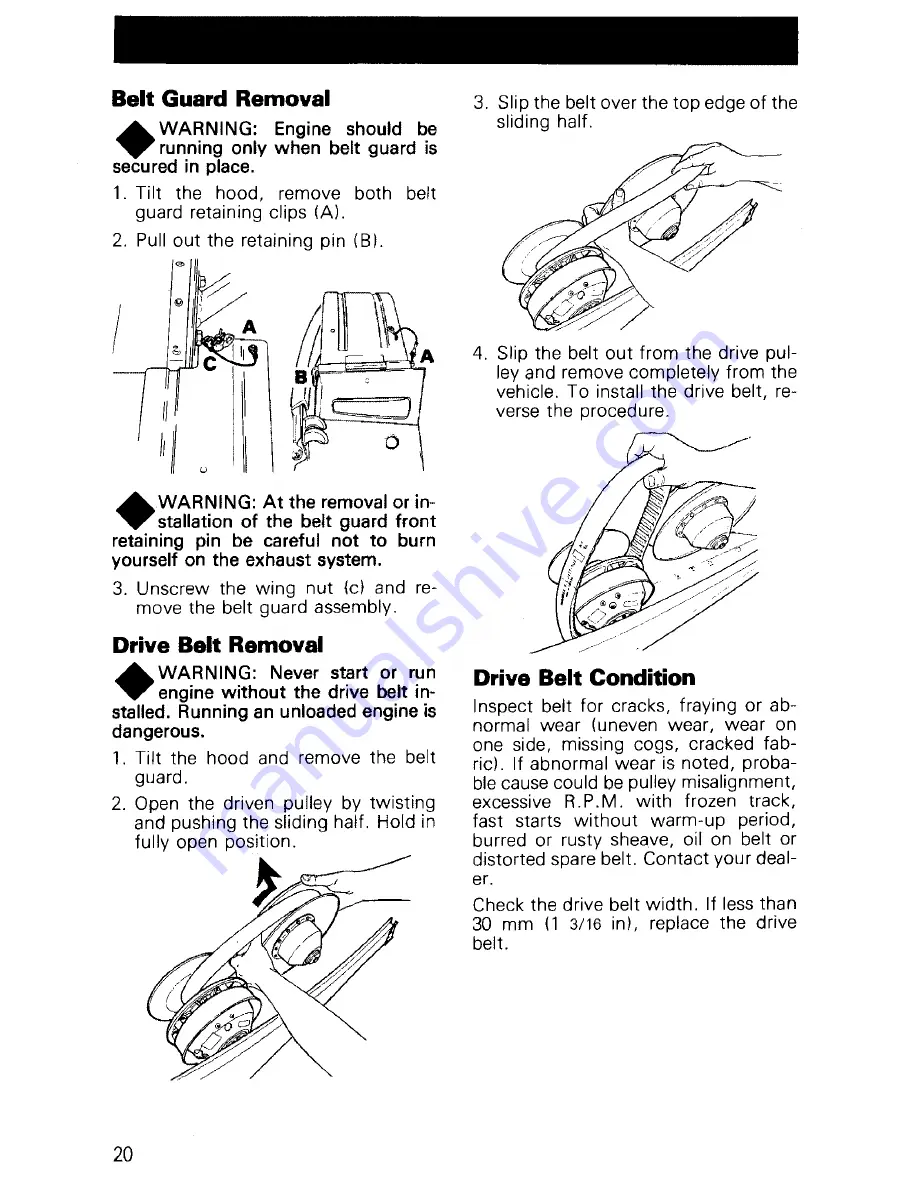 Ski-Doo 1982 Blizzard 5500 MX Operator'S Manual Download Page 22