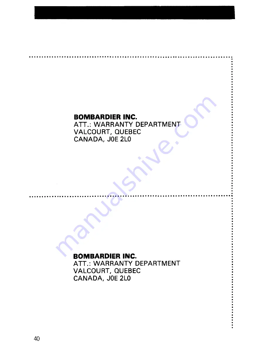 Ski-Doo 1982 Blizzard 5500 MX Operator'S Manual Download Page 42