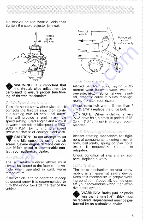 Ski-Doo Blizzard 5500 1979 Operator'S Manual Download Page 17