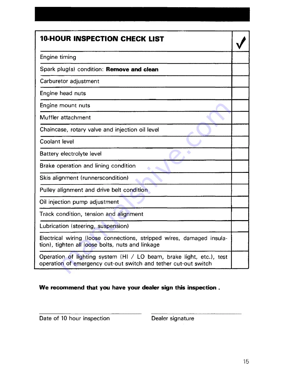 Ski-Doo EVEREST L/C ELECTRO 1981 Operator'S Manual Download Page 17