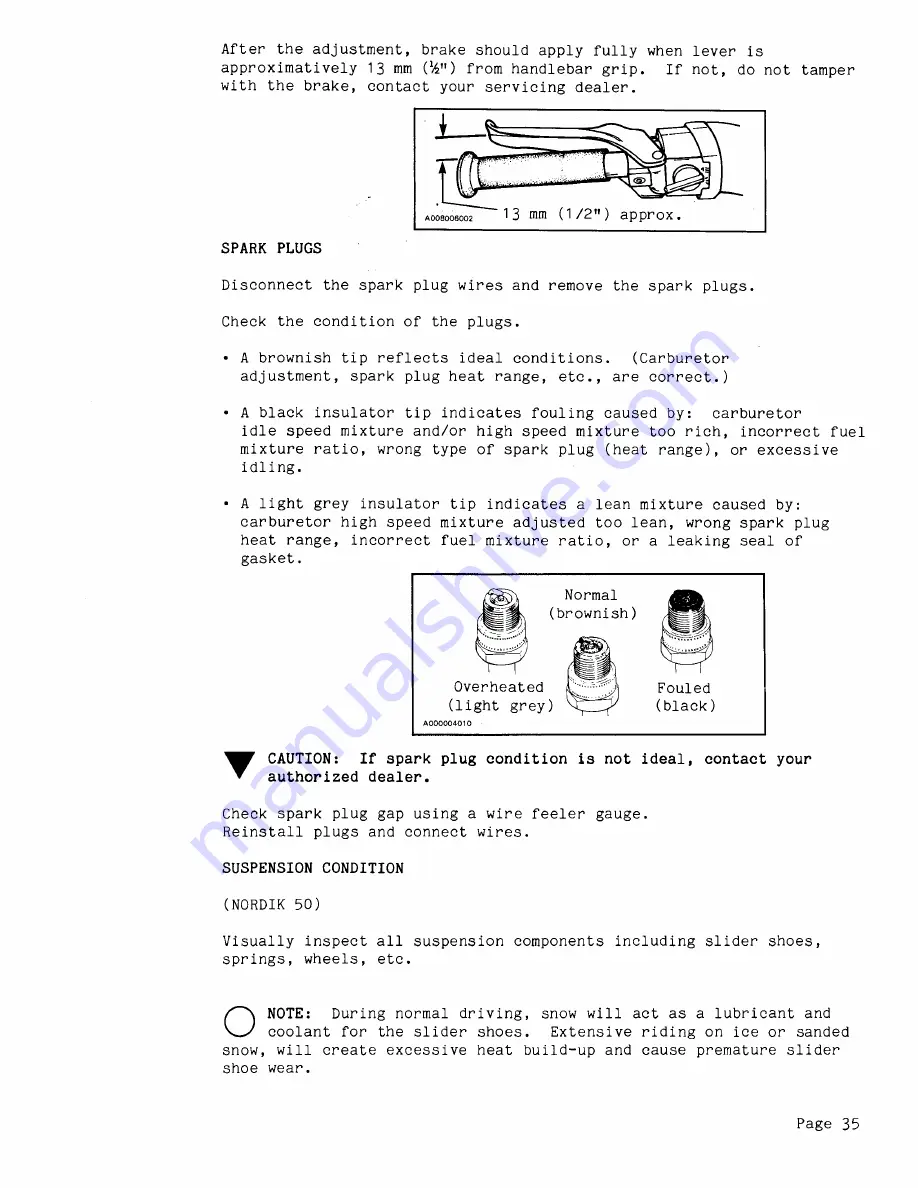 Ski-Doo NORDIK 50 1988 Operator'S Manual Download Page 39