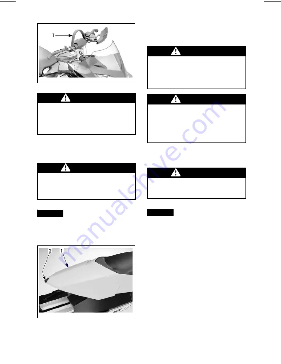 Ski-Doo REV-XR 2009 Operator'S Manual Download Page 61