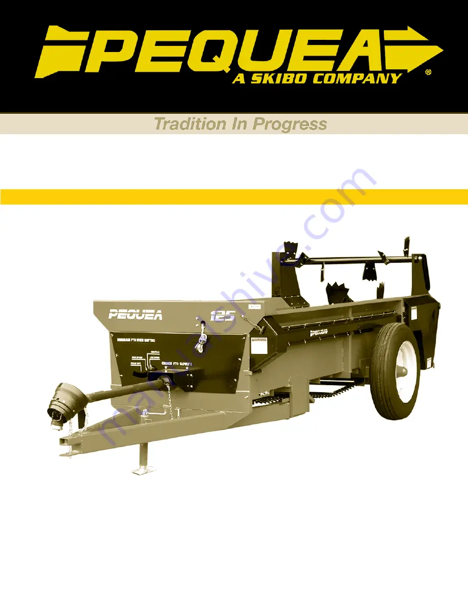 Skibo PEQUEA 125P Operator'S Manual Download Page 1