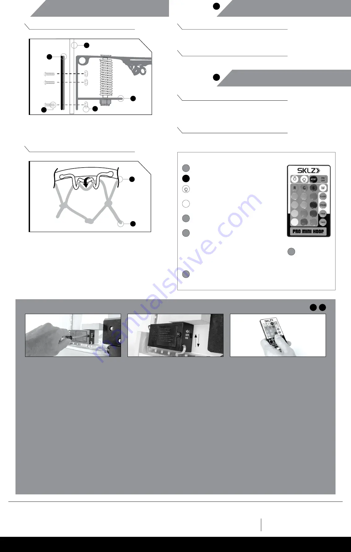 SKLZ PRO MINI HOOP SHOWTIME Instruction Manual Download Page 2