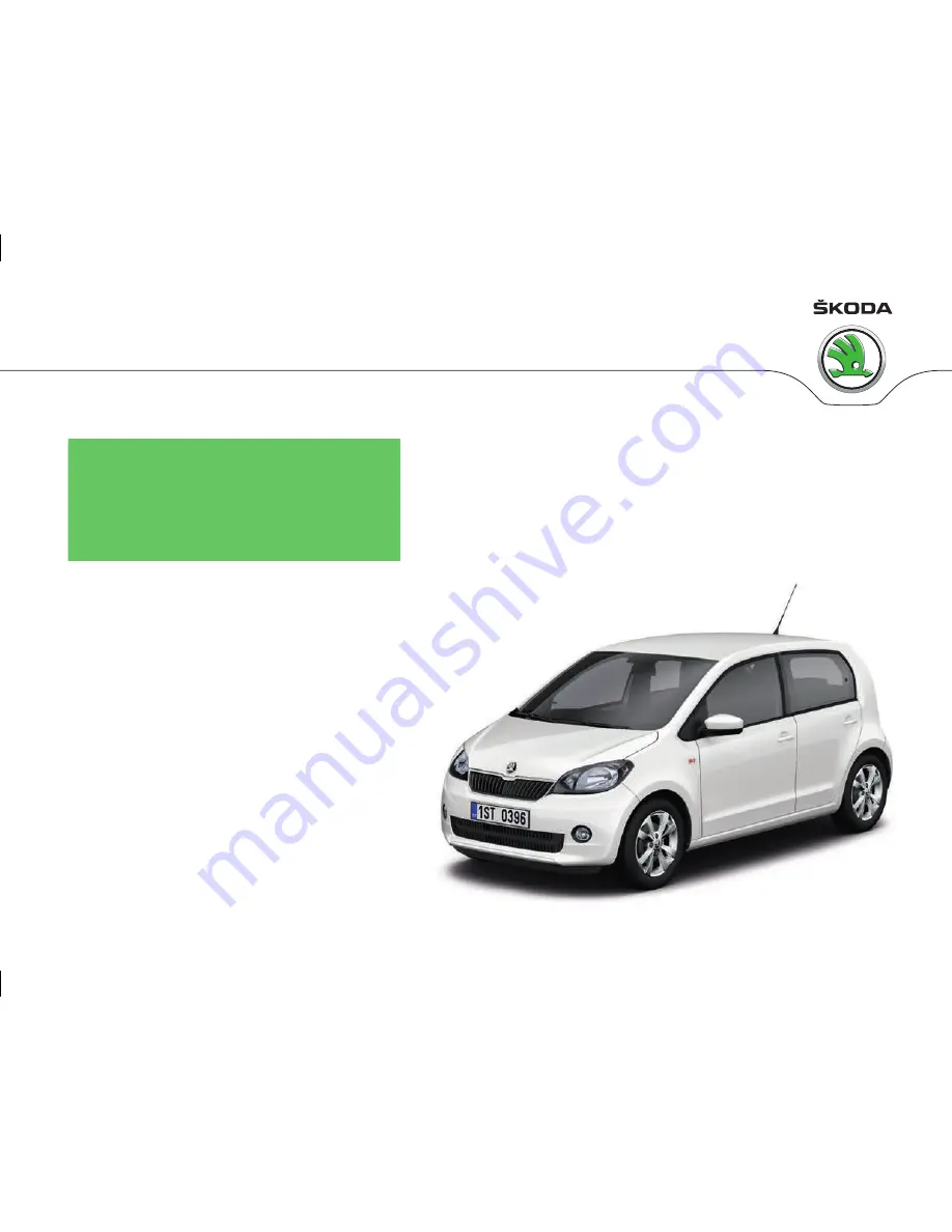 Skoda 2012 Citigo Owner'S Manual Download Page 1