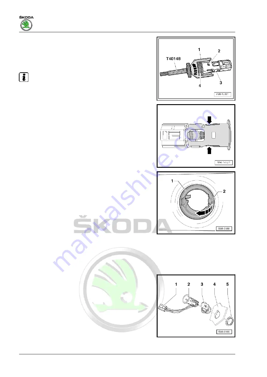 Skoda Octavia II 2004 Workshop Manual Download Page 182