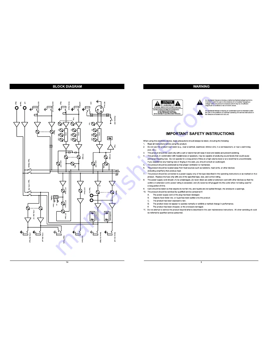 SKP Pro Audio VZ8FZ Owner'S Manual Download Page 3