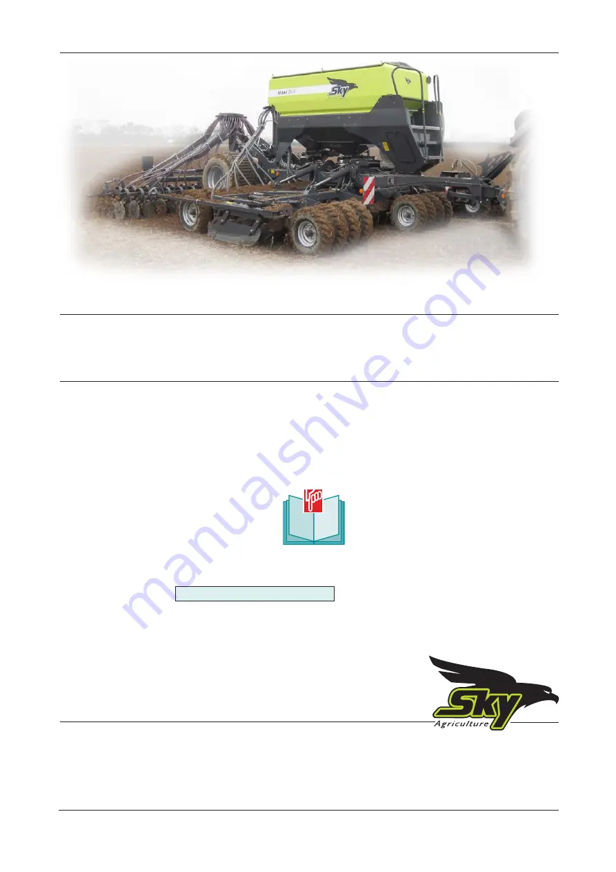 SKY Agriculture Maxi Drill W4000 FERTISEM Original Instructions Manual Download Page 1