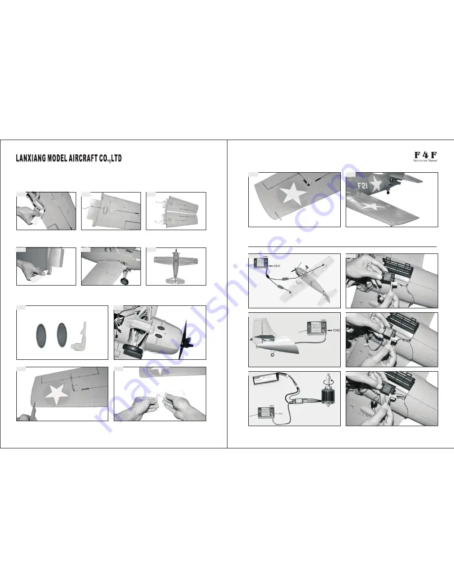 SKY FLIGHT HOBBY F4FWILD CAT Instruction Manual Download Page 9