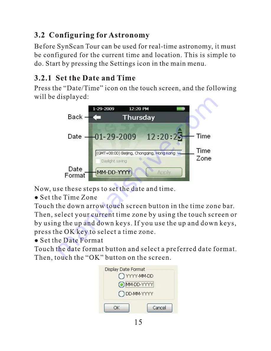 SKY-WATCHER SynScan Tour Instruction Manual Download Page 16