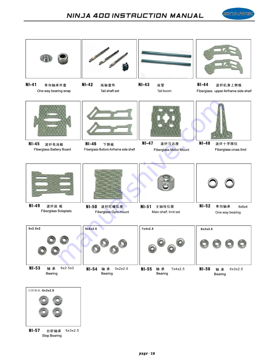 SkyArtec Ninja 400 Instruction Manual Download Page 21