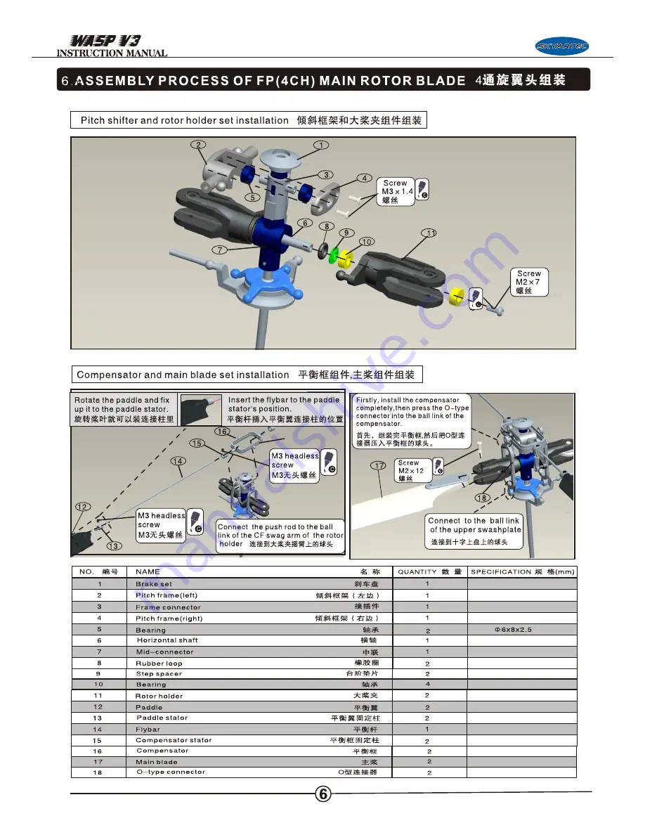 SkyArtec Wasp V3 Instruction Manual Download Page 8