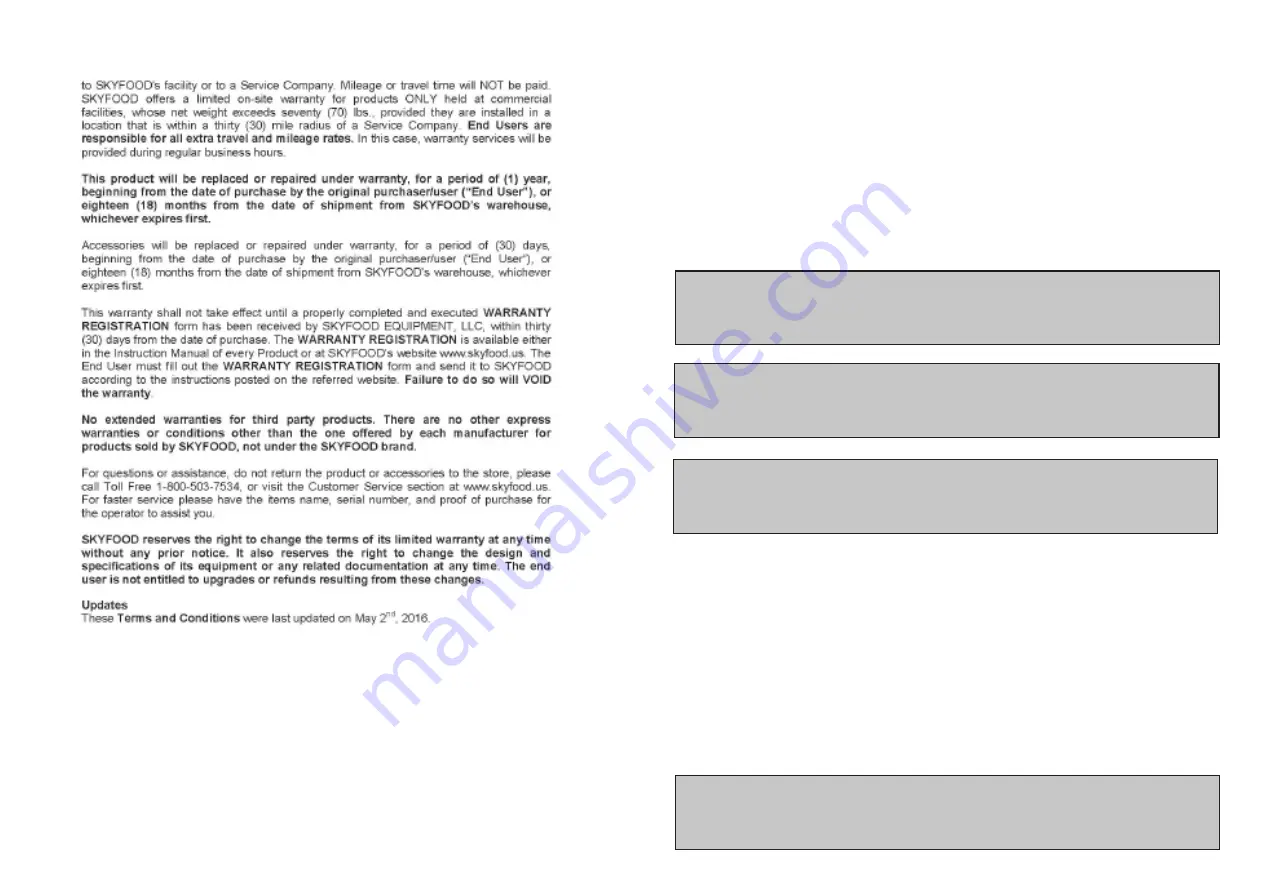 Skyfood LAR-25LMB Instruction Manual Download Page 7