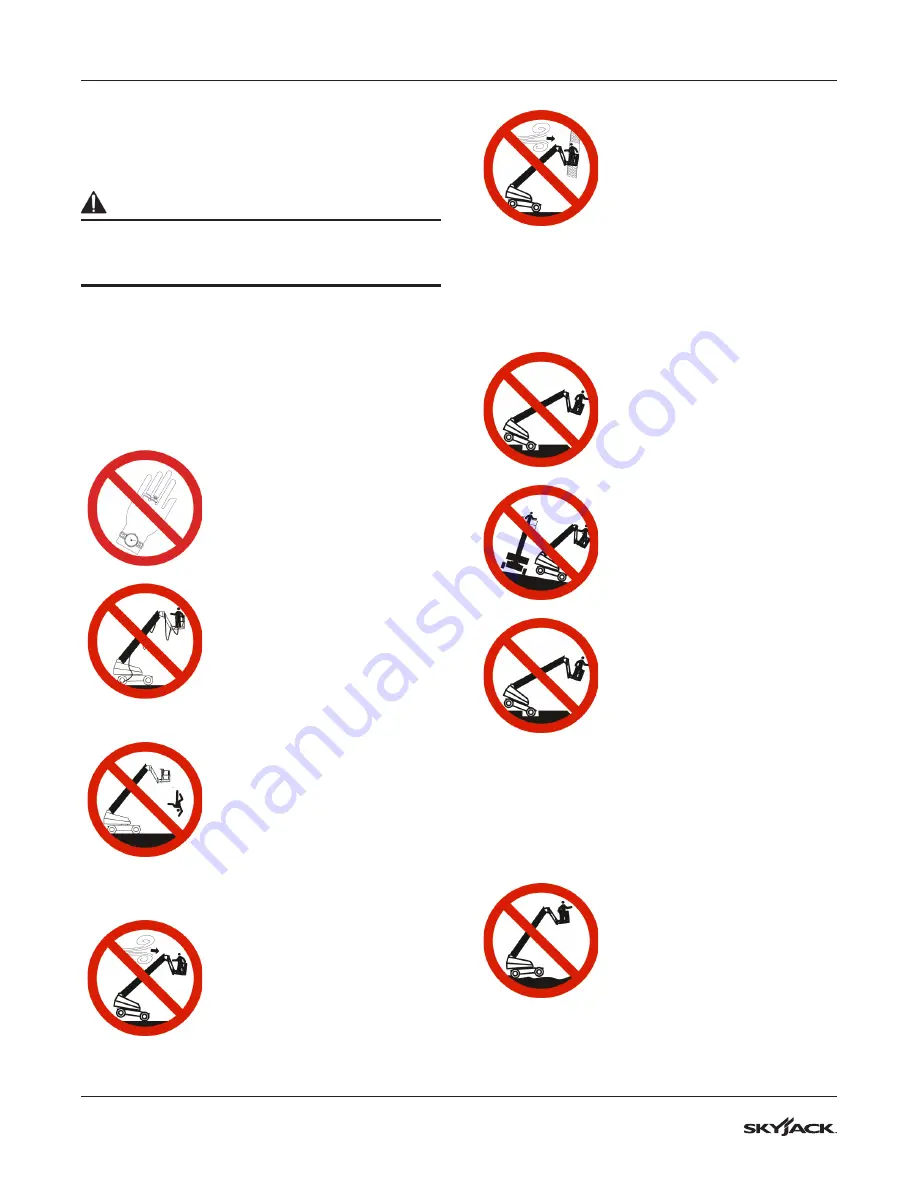 Skyjack 213217AAA Operating Manual Download Page 16