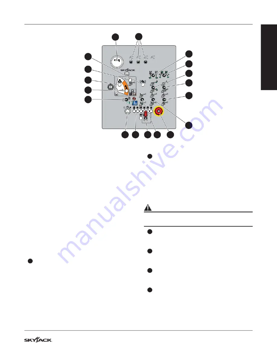 Skyjack 213217AAA Operating Manual Download Page 25