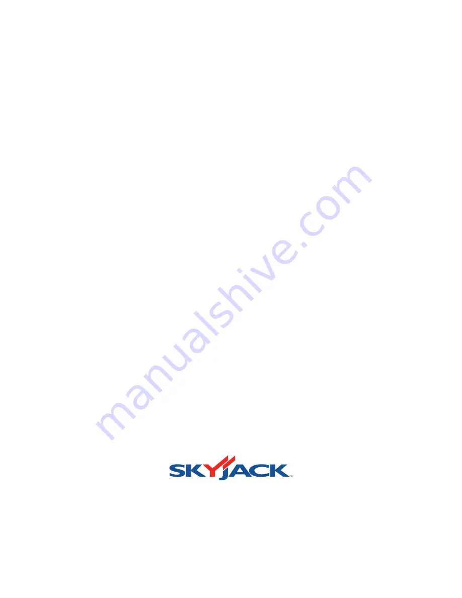 Skyjack SJ 7127 Скачать руководство пользователя страница 84