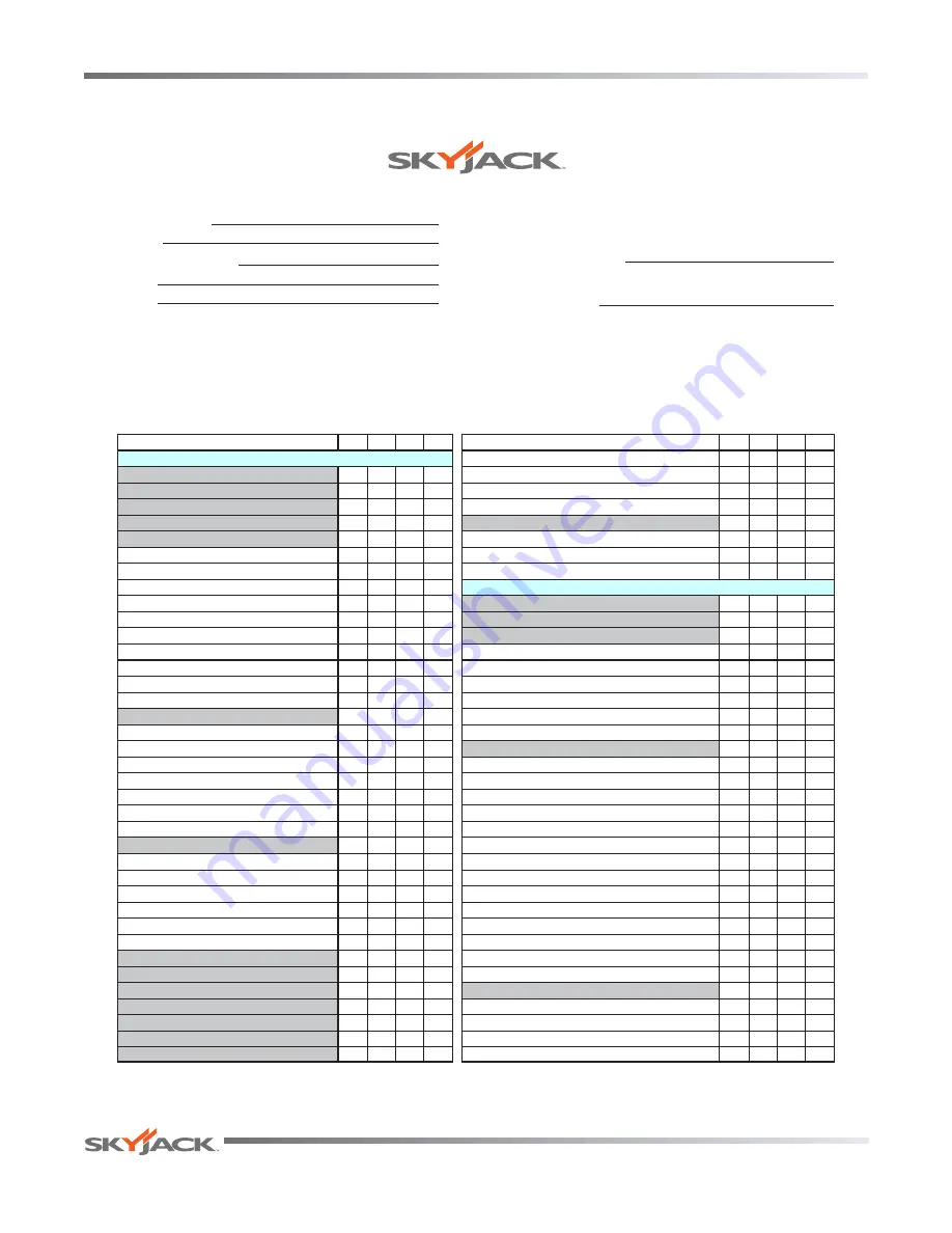 Skyjack SJ63AJ Скачать руководство пользователя страница 72