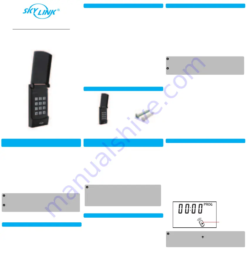 SkyLink KN-318 User Manual Download Page 3