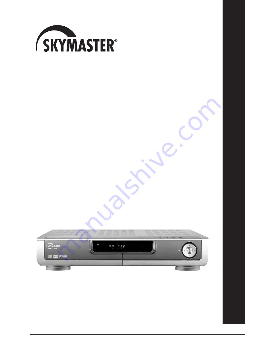 Skymaster DVR 7400 Скачать руководство пользователя страница 1