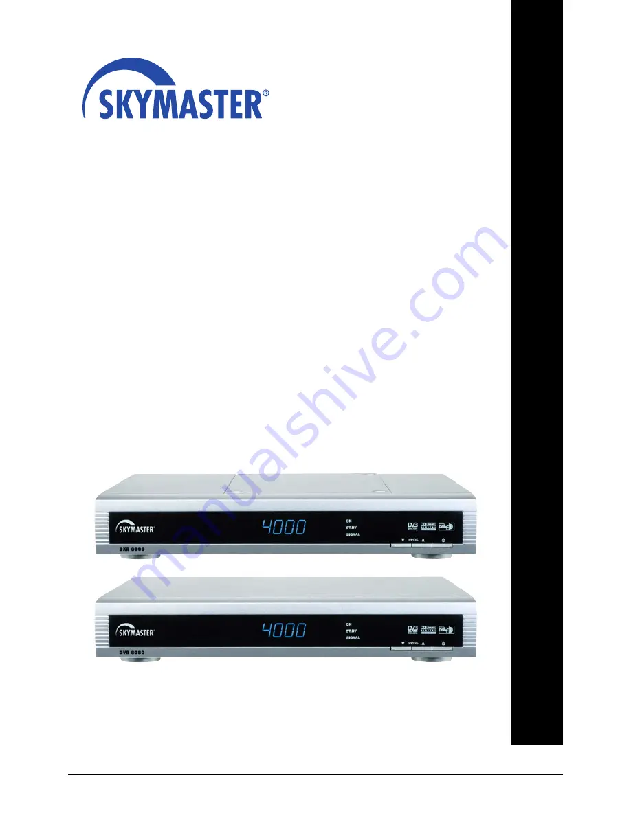 Skymaster DVR 8080 Operating Instructions Manual Download Page 1