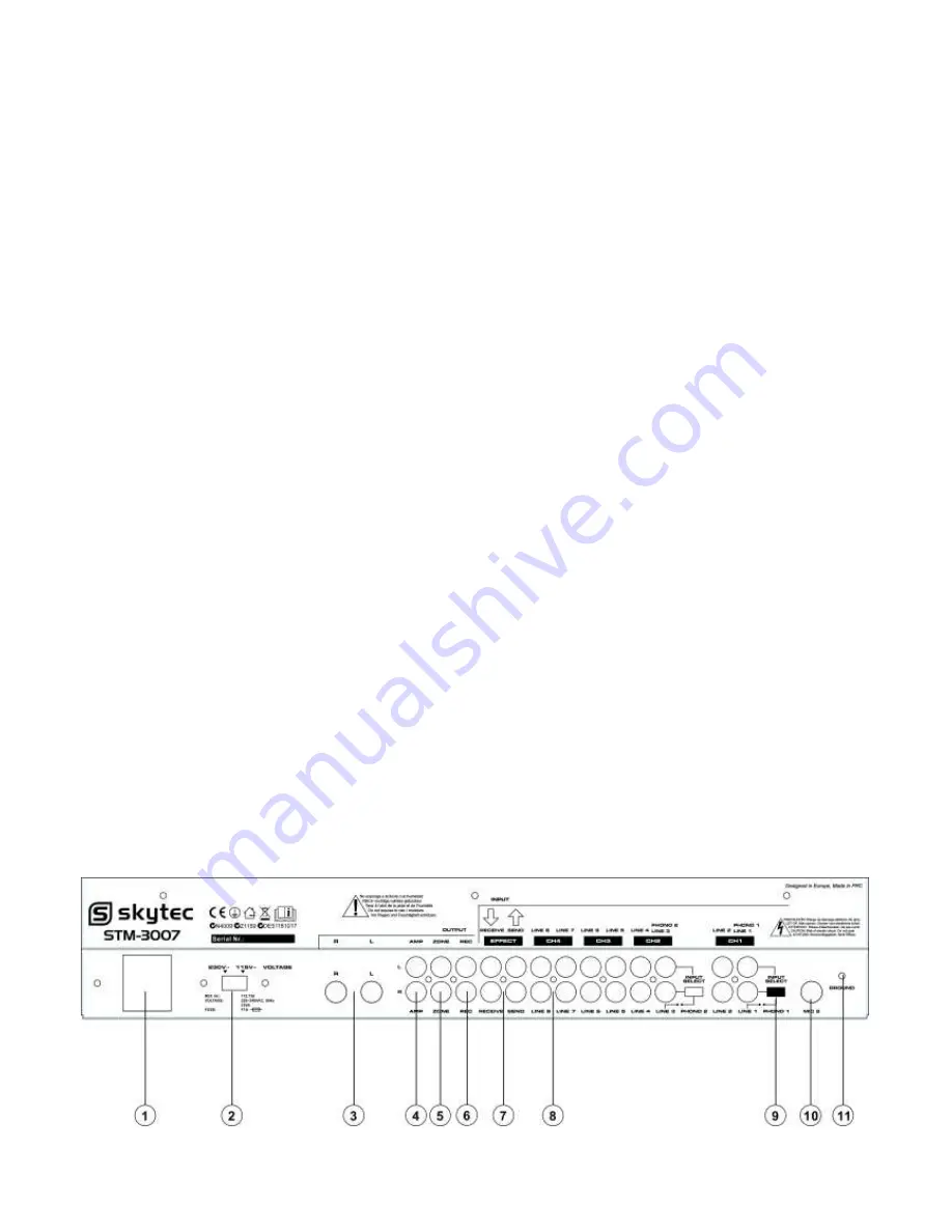 Skytec STM-3007 Instructions Manual Download Page 6