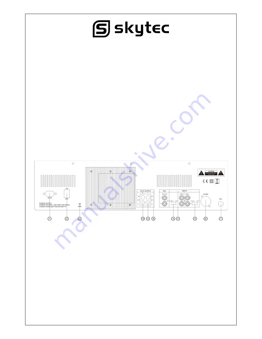 Skytec STX-120 User Manual Download Page 6