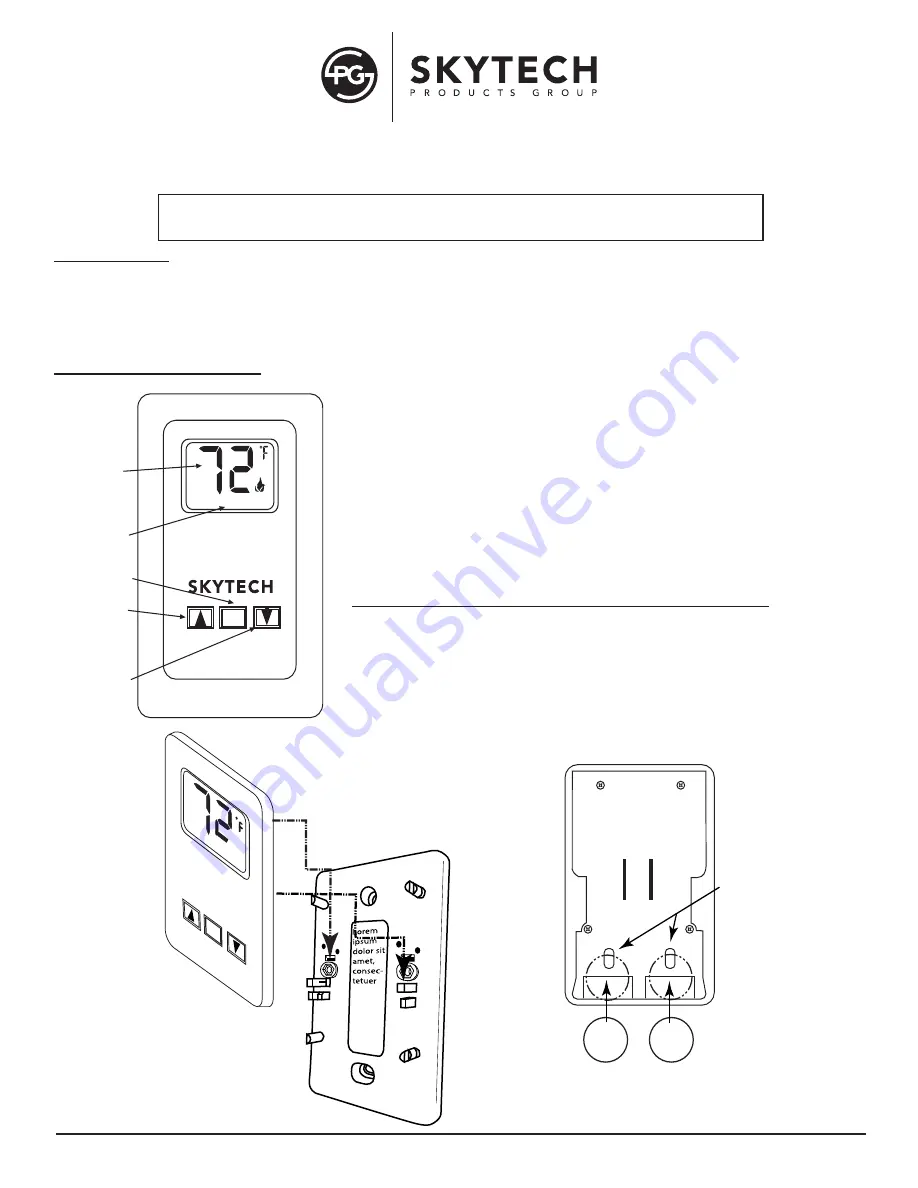 Skytech TS/R-2A Installation And Operating Instructions Manual Download Page 1