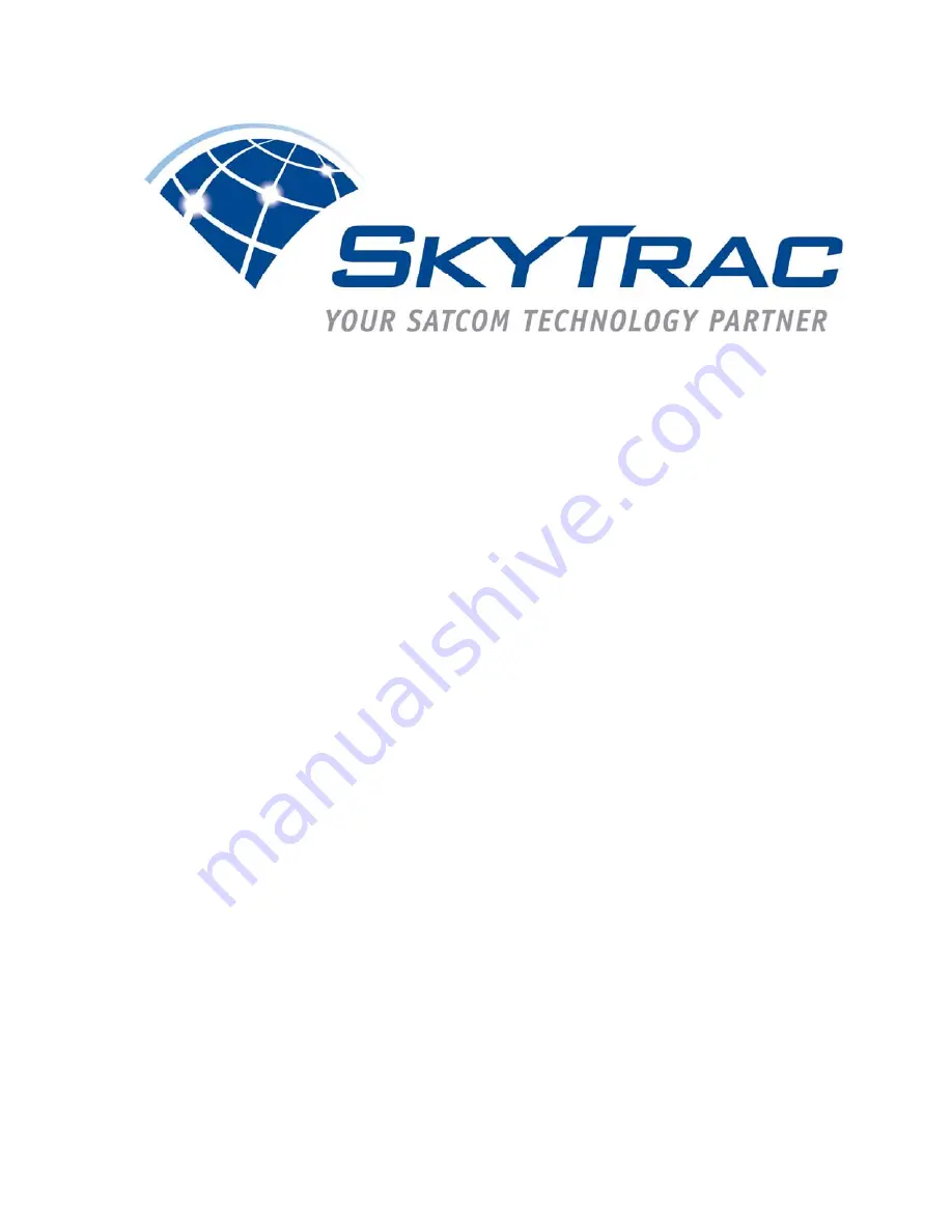 Skytrac ISAT-100 Operating Instructions And Installation Manual Download Page 1