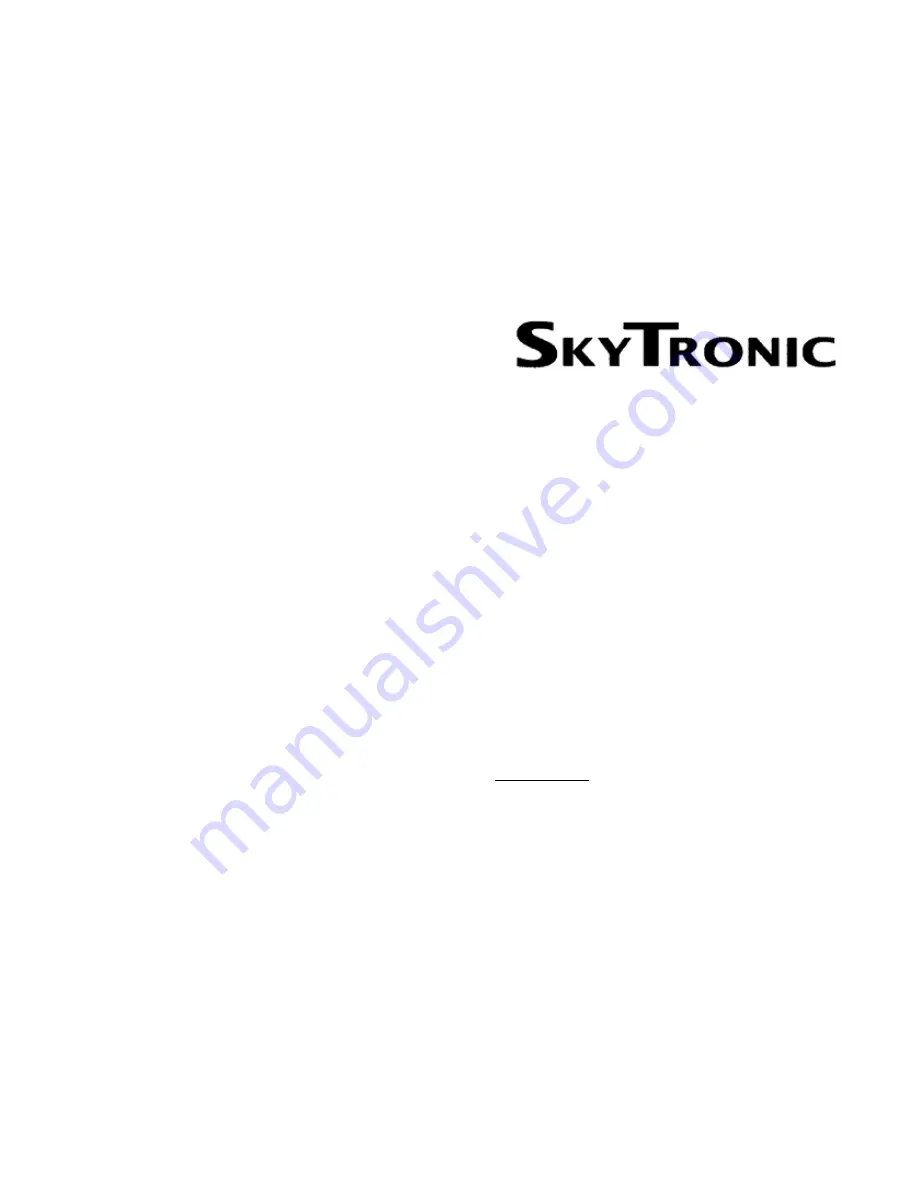 SKYTRONIC 173.039 Скачать руководство пользователя страница 6