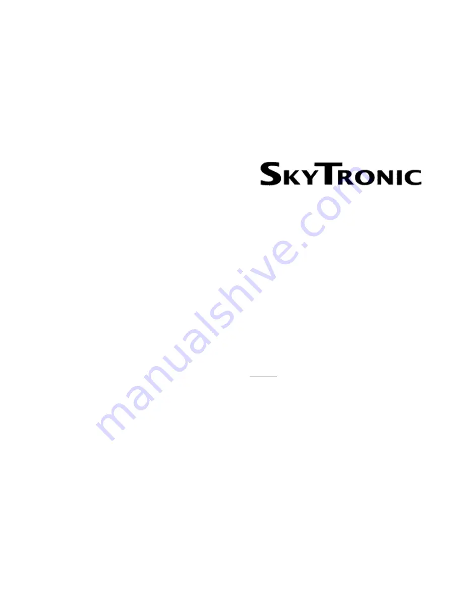 SKYTRONIC 173.039 Скачать руководство пользователя страница 10