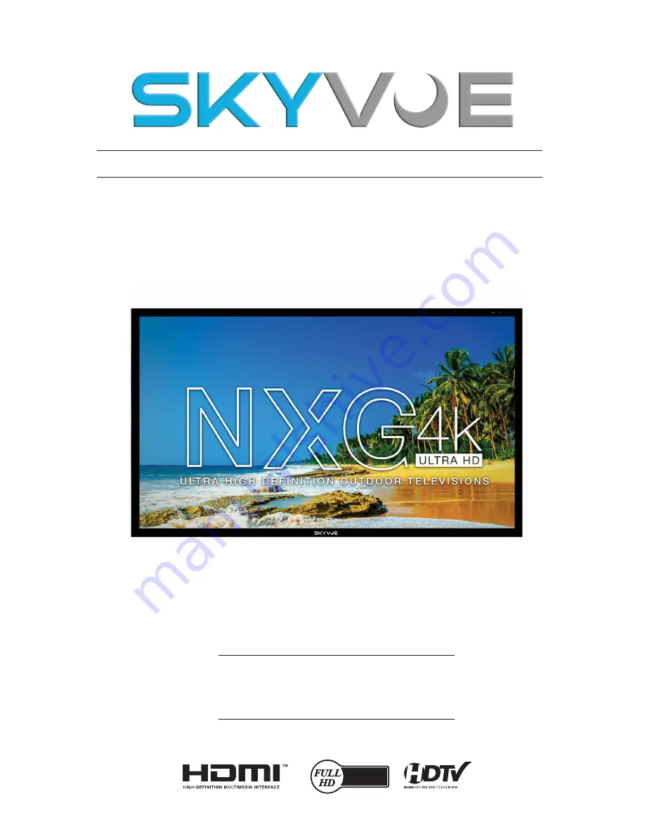 Skyvue 4K-4350-L Скачать руководство пользователя страница 1