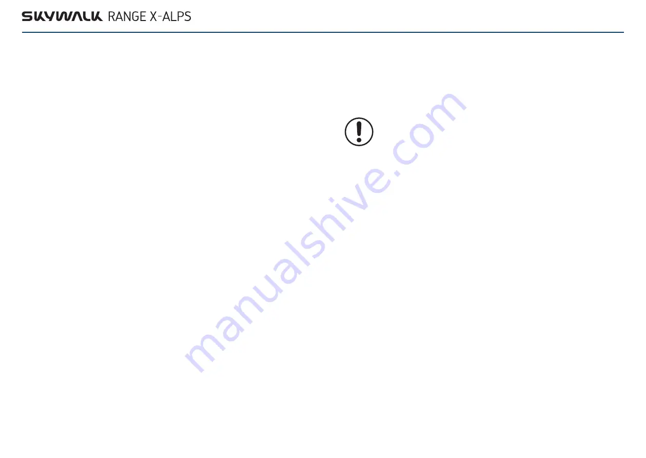 Skywalk RANGE X-ALPS LTF 91/09 Manual Download Page 13