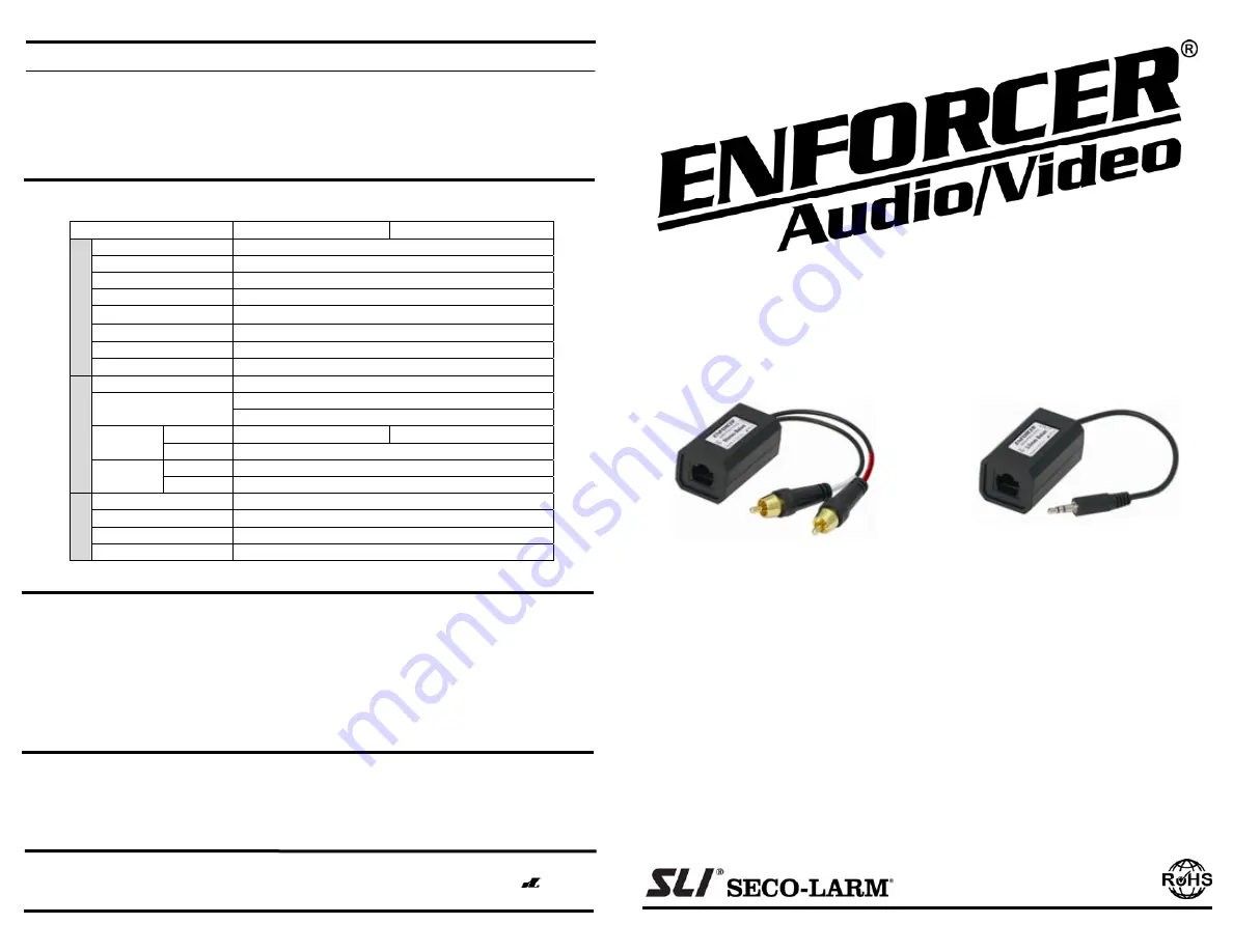 SLI ENFORCER MAE-P317-01Q Manual Download Page 1