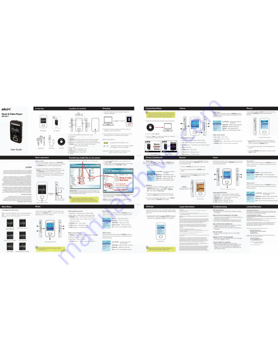 Slick MP150-4 User Manual Download Page 1