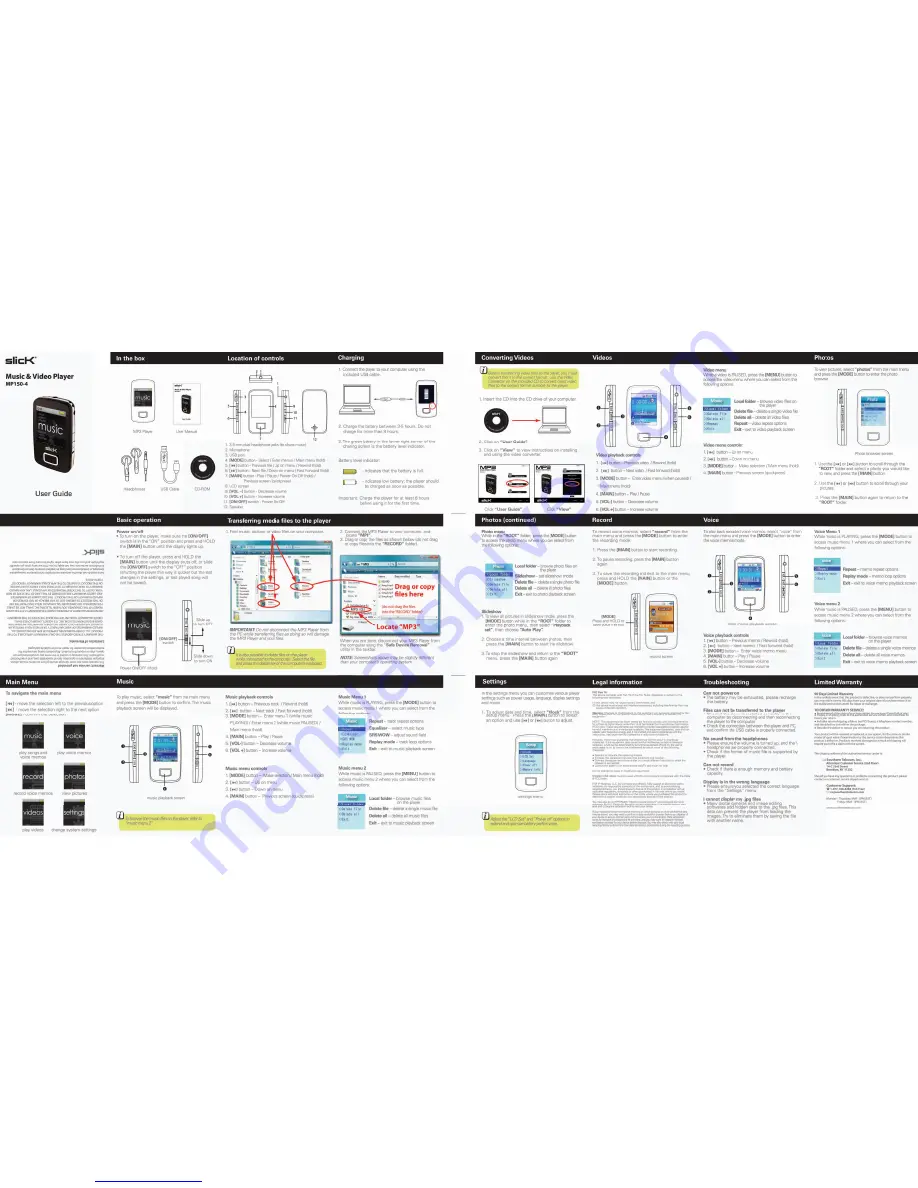 Slick MP1504-4 User Manual Download Page 1