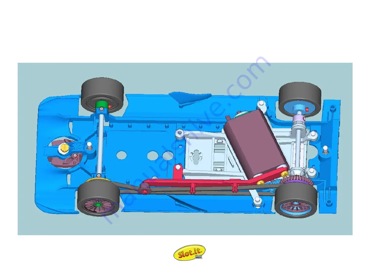 Slot.it 4WD Audi R18 Mechanical Instructions Download Page 1