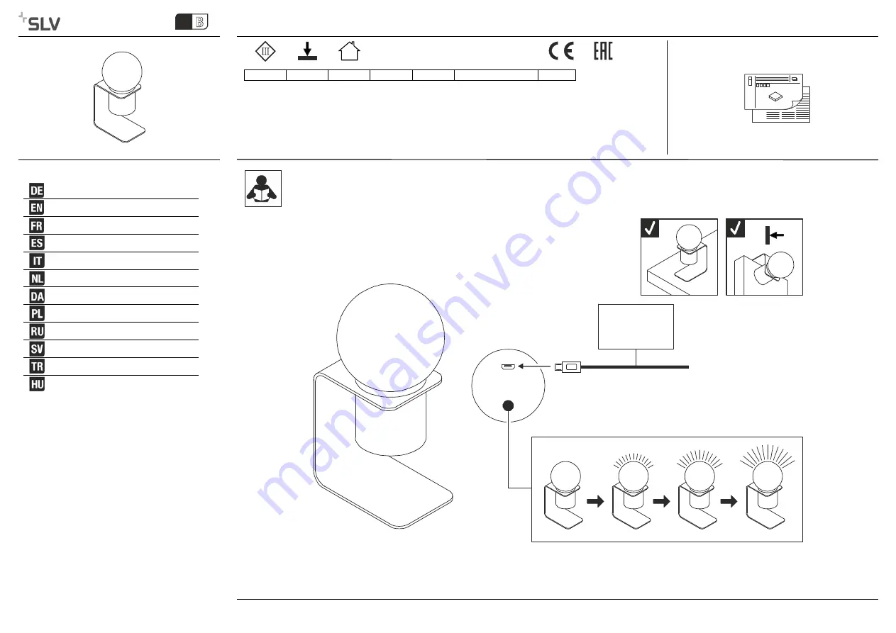 SLV 1002582 Instruction Manual Download Page 1