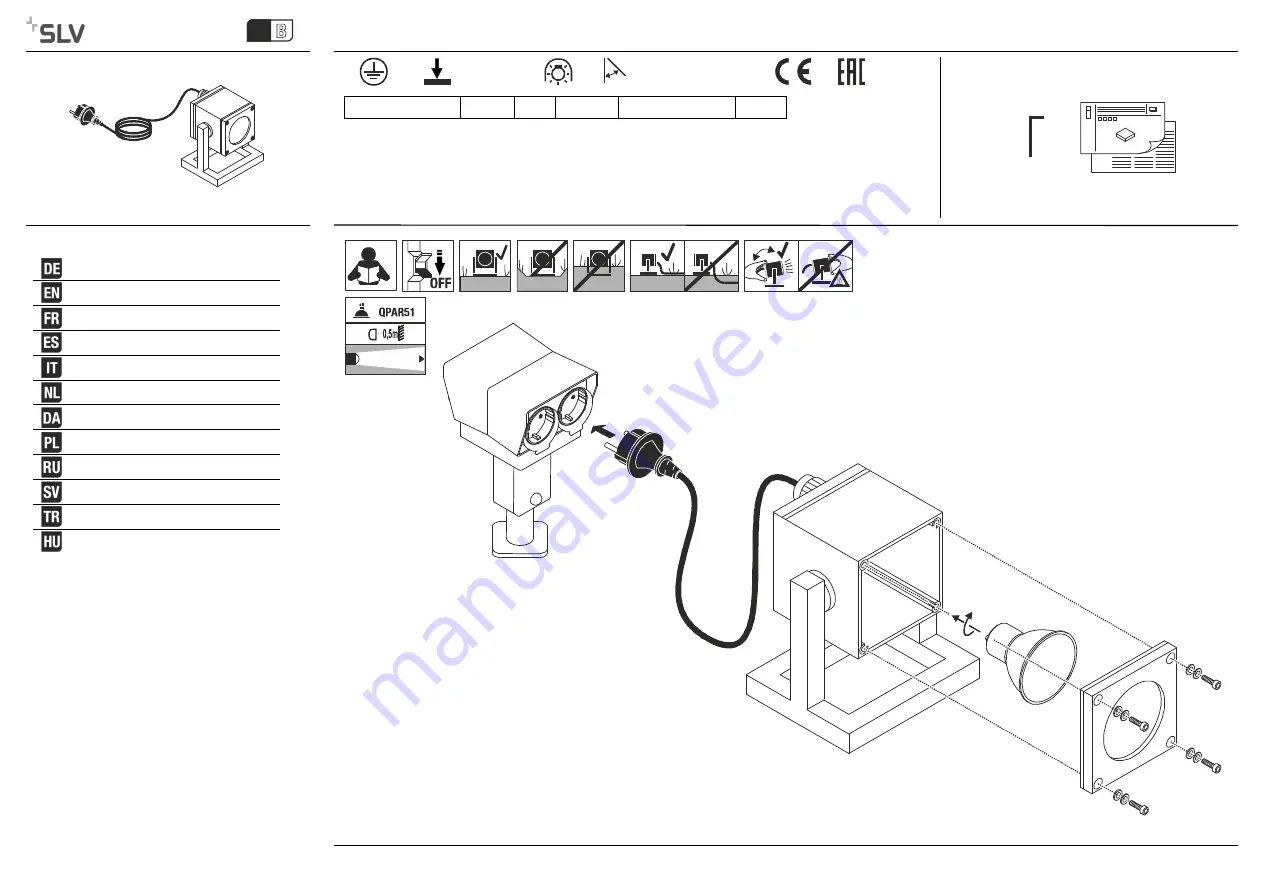 SLV CUBIX QPAR51 Instruction Manual Download Page 1