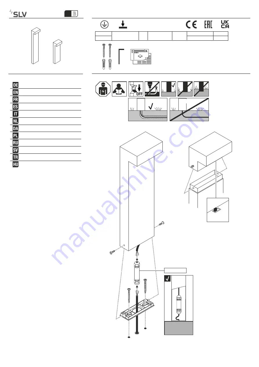 SLV L-LINE 1003537 Скачать руководство пользователя страница 1