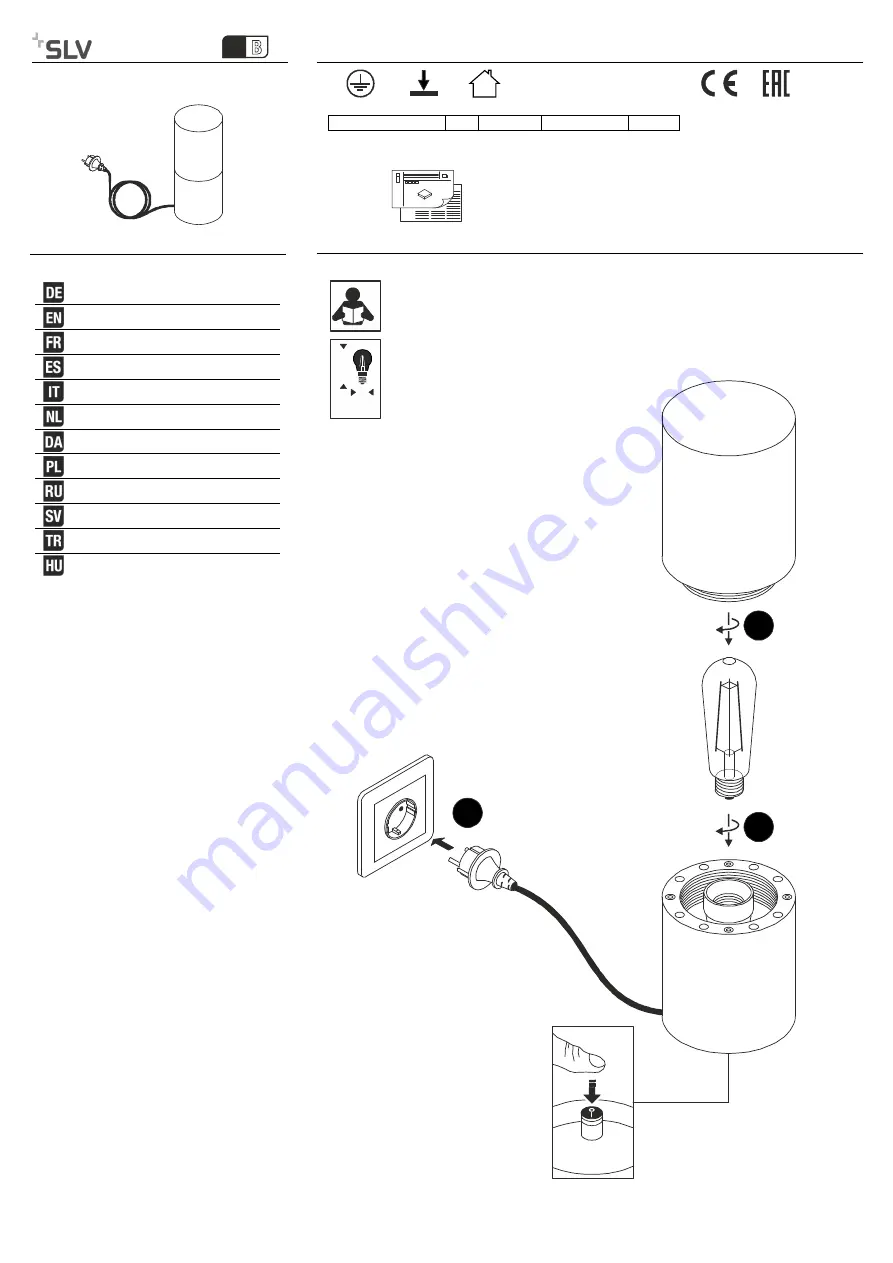 SLV LISENNE Instruction Manual Download Page 1